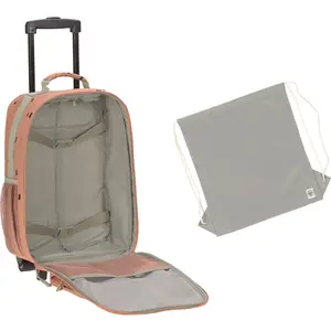 Valise à roulettes Happy Prints caramel