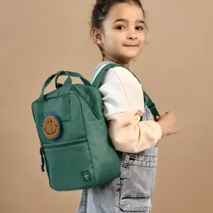 Mini Sac à dos carré Little Gang Vert foncé