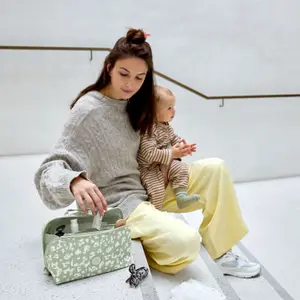 Trousse de toilette Flex Leo kaki clair