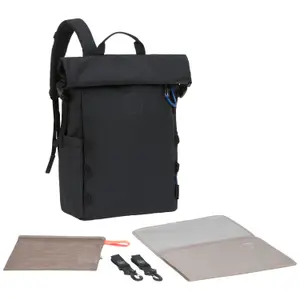 Sac à dos à langer Outdoor Rolltop noir