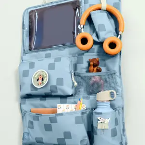 Organisateur de voiture Pattern Party bleu