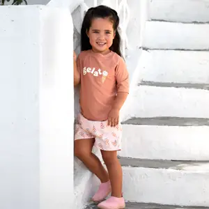 T-shirt anti-UV manches courtes terre (7-12 mois)