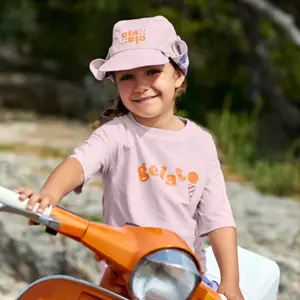 T-shirt anti-UV manches longues rose pâle (3-4 ans)