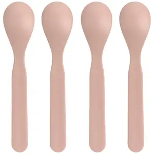 Lot de 4 cuillères en polypropylène et cellulose Tiny Team Chat