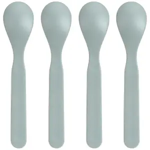 Lot de 4 cuillères en polypropylène et cellulose Tiny Team Chien