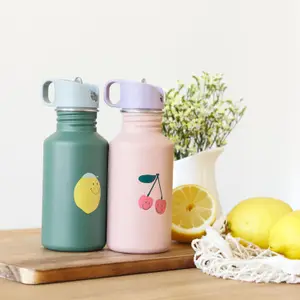 Gourde pour enfant inox Happy Fruits Citron (500 ml)