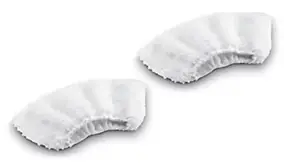 Bonnette microfibre pour nettoyeur vapeur buse à main Karcher, lot de 2