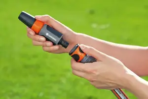 Raccord de tuyau d'arrosage "Aquastop" à clipser - Ø 15 mm