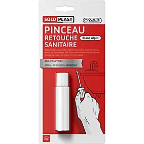 Pinceau de retouche sanitaire Soloplast blanc alpin