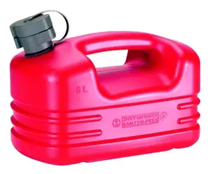 Jerrycan en polyéthylène haute densité rouge - 5 L