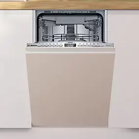 Lave-vaisselle encastrable 10 couverts Bosch SPV4EMX17E l.44,8 x H.81,5 x P.55 cm blanc