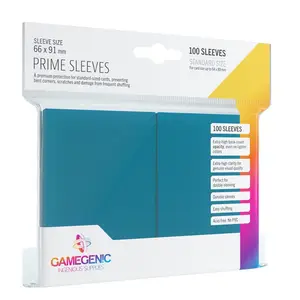 100 Pochettes Prime 66 x 91 mm Bleu - Gamegenic