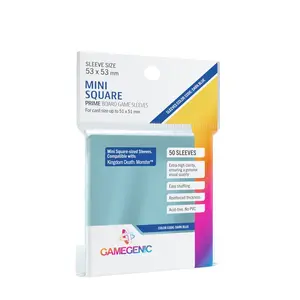 50 Pochettes Mini Square-Sized Prime 53 x 53 mm - Gamegenic