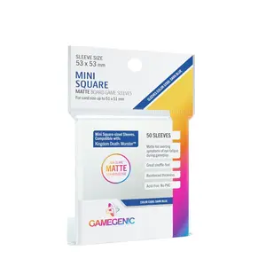 50 Pochettes Mini Square-Sized Matte Non-Glare 53 x 53 mm - Gamegenic