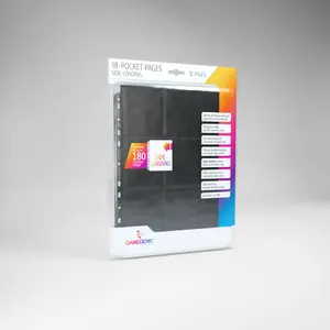 Lot de 10 18-Pocket Pages Side-loading Noir - Gamegenic