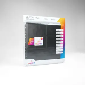 Lot de 10 24-Pocket Pages Side-loading Noir - Gamegenic