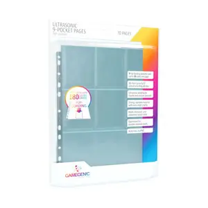 Lot de 10 Ultrasonic 9-Pocket Pages Top-loading - Gamegenic