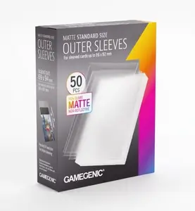 50 Sur-Pochettes Outer Sleeves Matte Format Standard (Nouveau Packaging) - Gamegenic