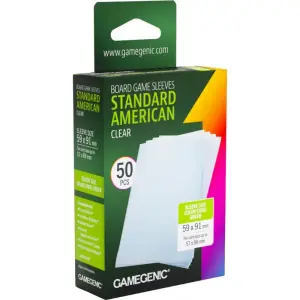 50 Pochettes Standard American-Sized Prime 59 x 91 mm (Nouveau Packaging) - Gamegenic