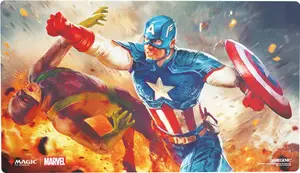 Tapis de jeu Marvel Super Heroes - Captain America, super-soldat - Gamegenic