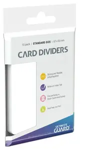 10 intercalaires Card Dividers taille standard Blanc - Ultimate Guard