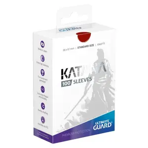 100 pochettes Katana format Standard Rouge - Ultimate Guard