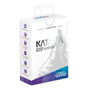 100 pochettes Katana format Standard Blanc - Ultimate Guard