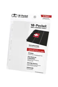 10 pages de classeur 18-Pocket Side-Loading Blanc - Ultimate Guard
