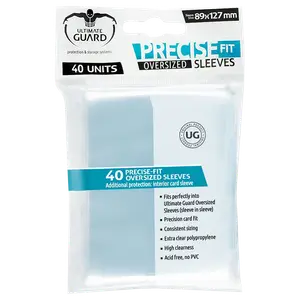 40 sous-pochettes Precise-Fit format Oversized (89 x 127 mm) Transparent - Ultimate Guard