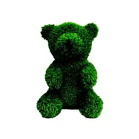 Ours assis en gazon synthétique Penez Herman 7074352 H.35 cm