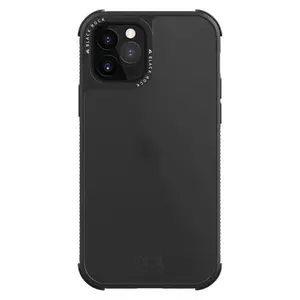 Coque de protection 'Robust Transparent' pour iPhone 12/12 Pro, noir