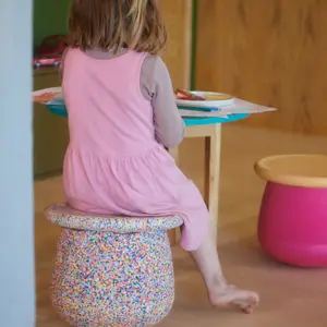 Tabouret modulaire Dynamic small super confetti