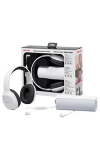 Trio Pack audio Bluetooth 3 en 1 : casques + écouteurs + enceinte