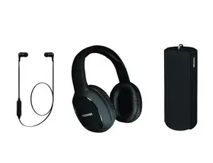 Trio Pack audio Bluetooth 3 en 1 : casques + écouteurs + enceinte