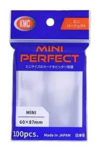 100 Pochettes KMC Format Japonais - Mini Perfect Size Transparent