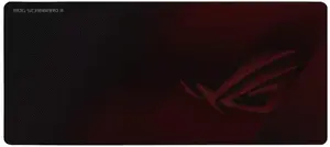 ASUS ROG Strix Scabbard II Tapis de souris de jeu Noir, Rouge