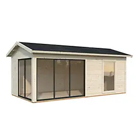 Abri de jardin Palmako Amanda bois ép.44 mm surface extérieure totale 23,6m²