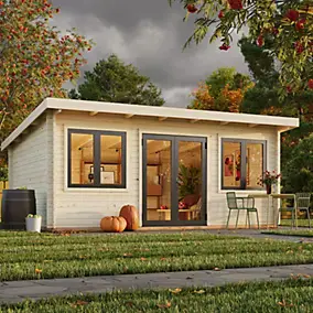 Abri de jardin en bois Lisandra Palmako surface extérieure totale 26m²