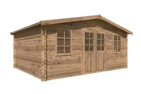 Abri de jardin en bois Isola Lasita Maja surface totale extérieure 21,06m²