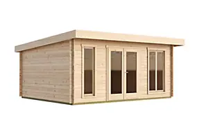 Abri de jardin en bois Dorset 3 Lasita Maja surface totale extérieure 25,3m²
