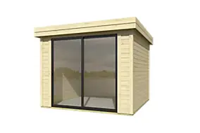 Abri de jardin en bois Scala 1 Lasita Maja surface totale extérieure 8,85m²
