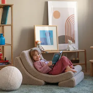 Fauteuil Moon Biscuit molletonné