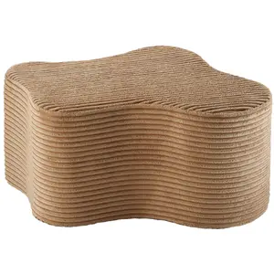 Pouf Cloud Toffee velours côtelé