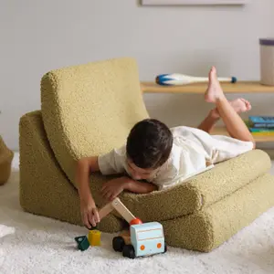 Fauteuil Moon Matcha molletonné
