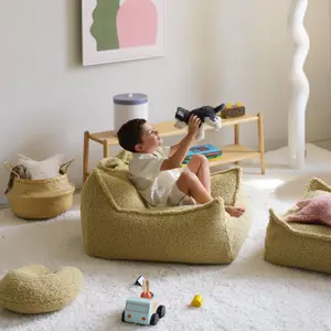 Fauteuil pouf Matcha molletonné