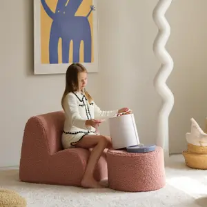 Pouf Guava Pink molletonné