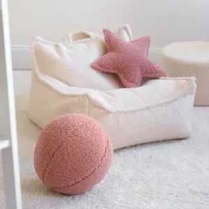 Coussin balle Guava Pink molletonné