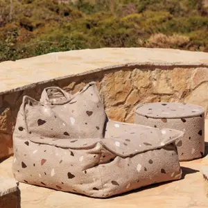 Fauteuil pouf Terrazzo Sand