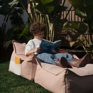Fauteuil pouf et repose-pieds Seashell Outdoor