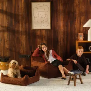 Fauteuil Club Teen Warm Hazel molletonné